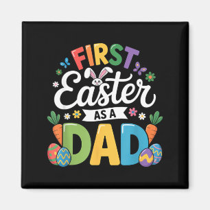 Ft Easter As A Dad Holiday Retro Cute Bunny Ears Magnet