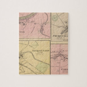 Ft Fairfield, Presque Isle, Caribou Map Jigsaw Puzzle