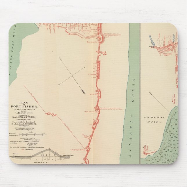 Ft Fisher Mouse Pad (Front)