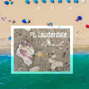 Ft. Lauderdale Beach Sand Close-Up, Florida Postcard