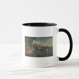 Ft. Lauderdale, FL - New River View & Drawbridge Mug