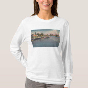 Ft. Lauderdale, Florida - Canal Scene T-Shirt