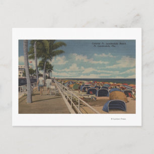 Ft. Lauderdale, Florida - View of Ft. L. Postcard