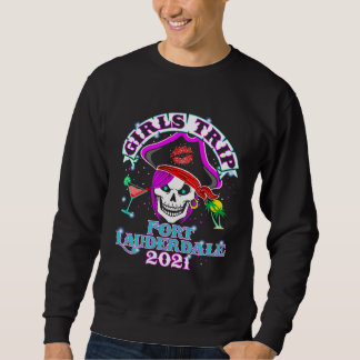 Ft Lauderdale Girls Trip 2021 Bachelorette Party V Sweatshirt