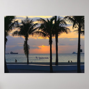 Ft. Lauderdale Sunset Poster