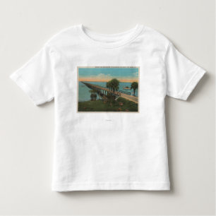 Ft. Myers, Florida - View of Tamiami Trail Bridg Toddler T-Shirt
