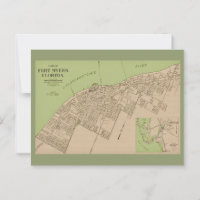 Ft Myers Florida Vintage Map