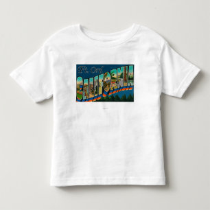 Ft. Ord, California - Large Letter Scenes Toddler T-Shirt