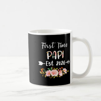 Ft Time Pa Est 2026 Floral Pregnancy Announcement Coffee Mug