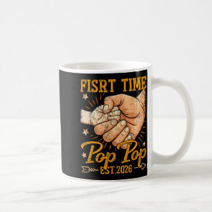 Ft Time pp Est 2026 New Baby Retro Fathers Day Men Coffee Mug