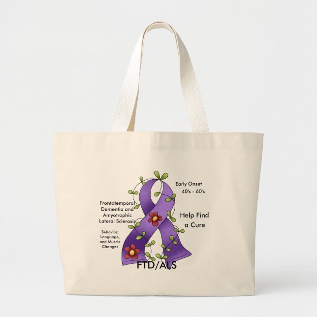 FTD/ALS Find a Cure Tote Bag (Front)