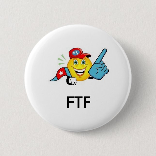 FTF - First to Find Geocaching Swag Pin (Front)