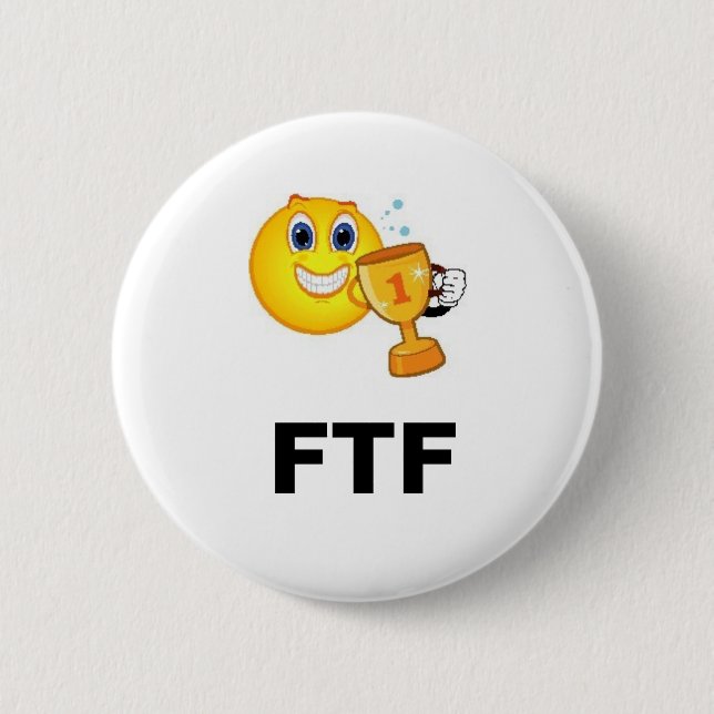FTF First to Find Geocaching Swag Pin (Front)