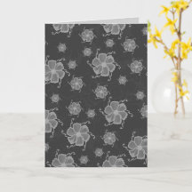 FTF Monochrome 5x7 Blank Card in Dark Grayscale