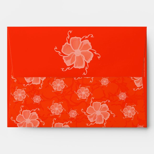 FTF Monochrome Envelope in Orange (Back (Top Flap))