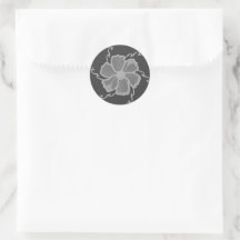 FTF Monochrome Stickers in Light Grayscale