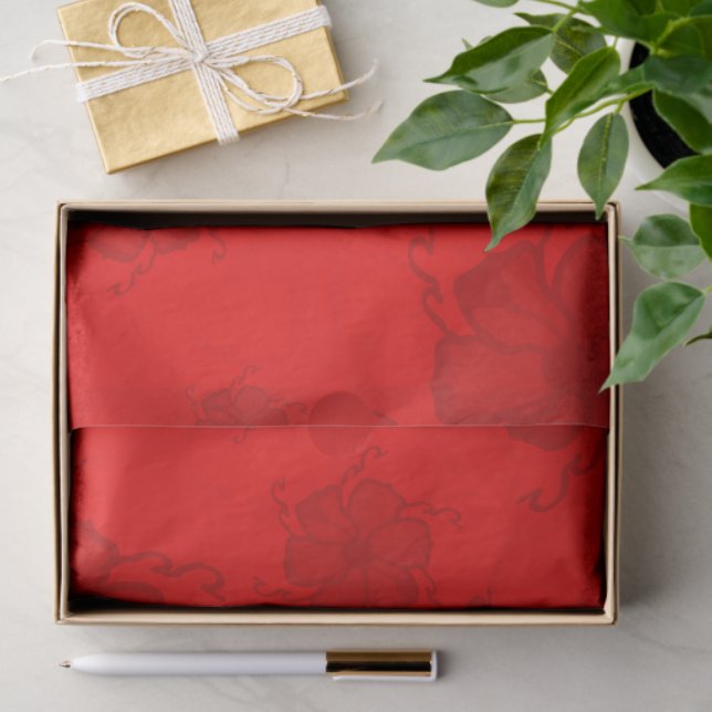 FTF Monochrome Tissue Paper in Red (Gift)