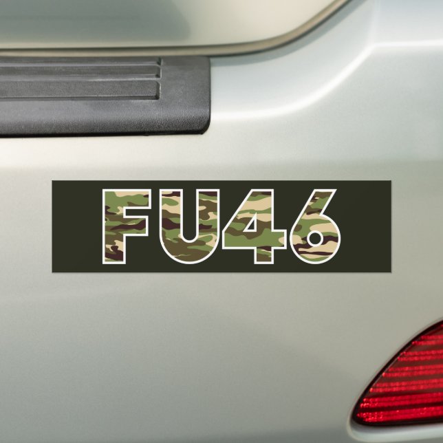 FU46 Biden Bumper Sticker (On Car)