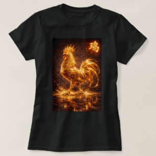 Fu Chinese Zodiac Year of the Rooster 0046476 T-Shirt