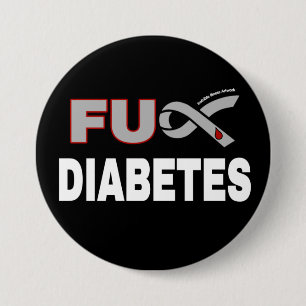 FU Diabetes 7.5 Cm Round Badge