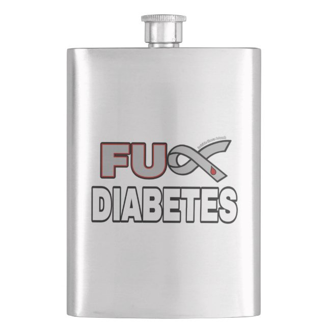 FU Diabetes Hip Flask (Front)