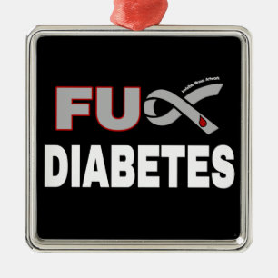 FU Diabetes Metal Tree Decoration