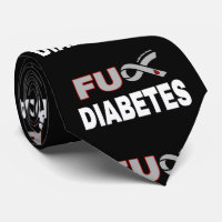 FU Diabetes Neck Tie