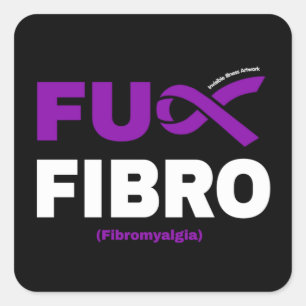 FU FIBRO SQUARE STICKER
