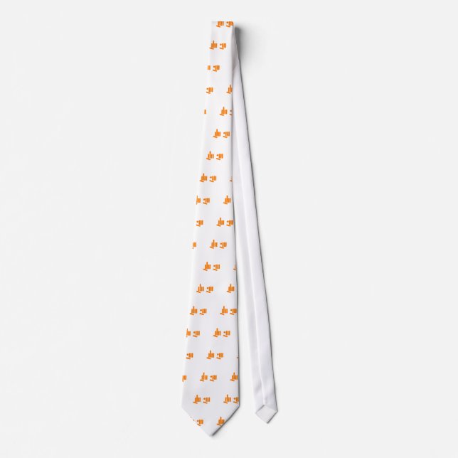 FU T-Shirt Funny Middle Finger College Tie (Front)