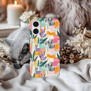 Fuavism Style Garden Pots Pattern iPhone 16 Case