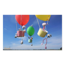 Fubbies in balloons that go on adventure.