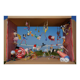 Fubbies in the Circus with all kinds of acts. Poster