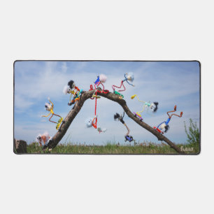 Fubbies who are Skaten. Desk Mat