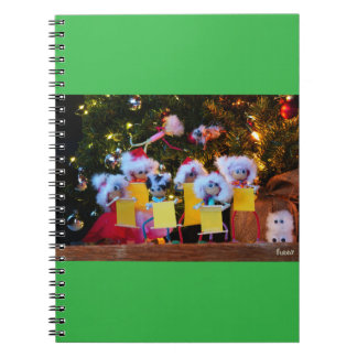 Fubby Christmas choir with humorous detail. Notebook