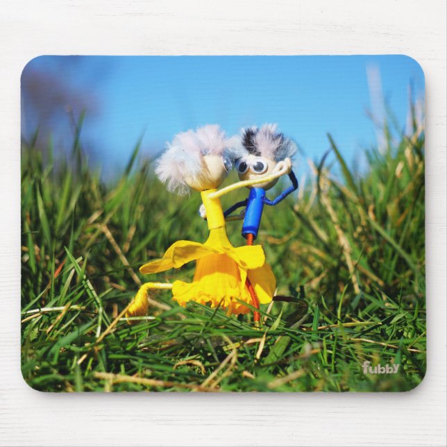 Fubby dolls dancing with Narcissendress. Mouse Pad (Front)