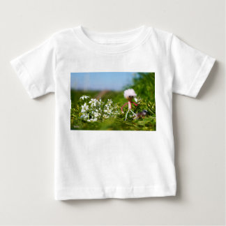 Fubby met Butterfly in a summer landscape. Baby T-Shirt