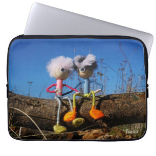 Fubby pair that's romantically in love. laptop sleeve