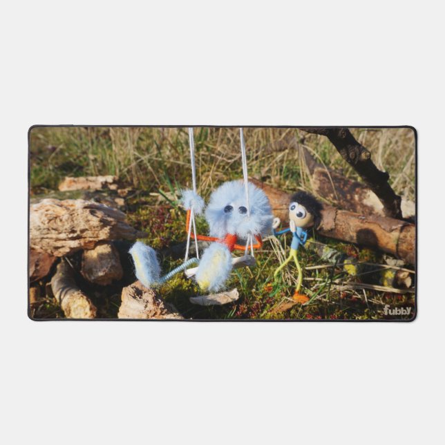 Fubby sample on the rocking. desk mat (Front)