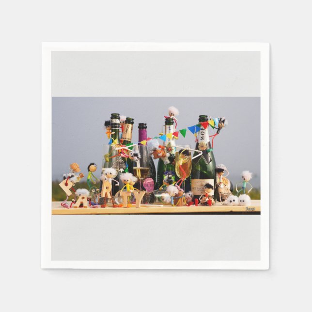 Fubby's having a party, congratulations! napkin (Front)