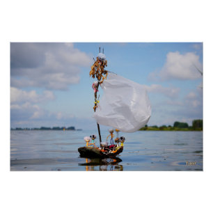 Fubby's on adventure on Boombark sailboat. Poster