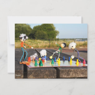 Fubby's playing "Man doesn't make you worse!" Postcard