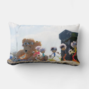 Fubby's taking daisy to a Beer. Lumbar Cushion