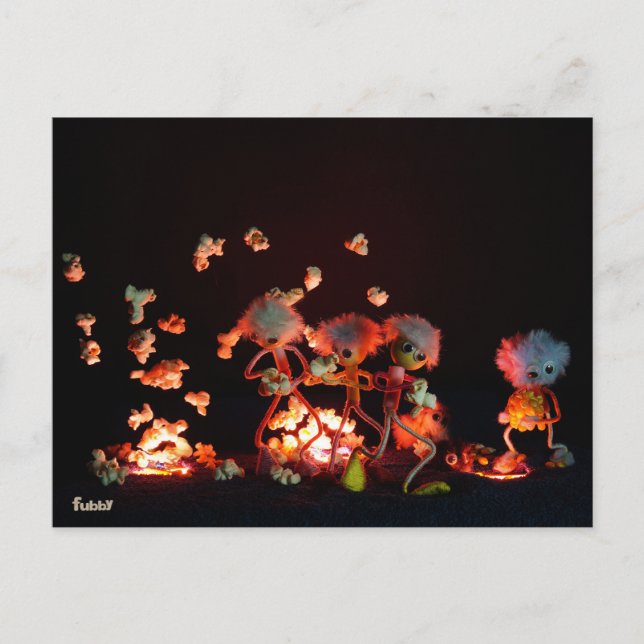 Fubby's with popcorn explosion from lava holes. postcard (Front)