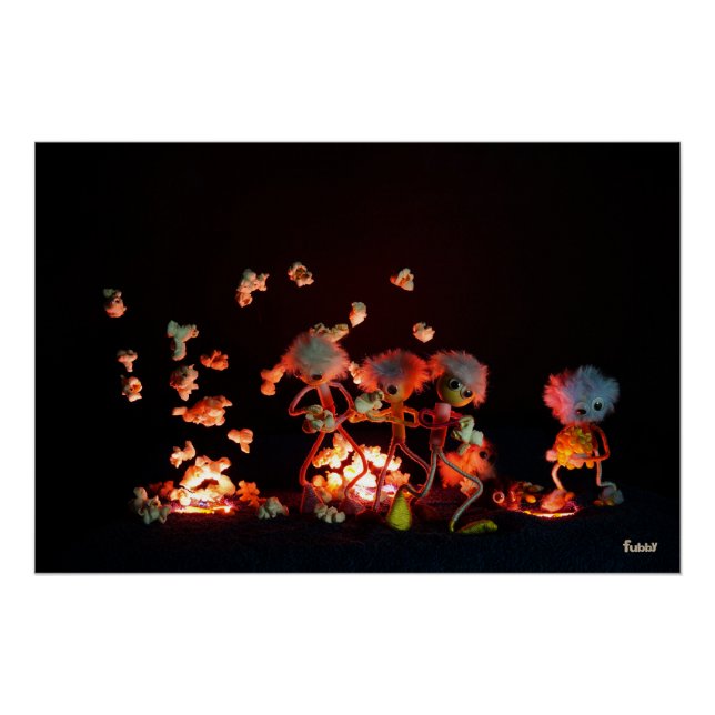Fubby's with popcorn explosion from lava holes. poster (Front)