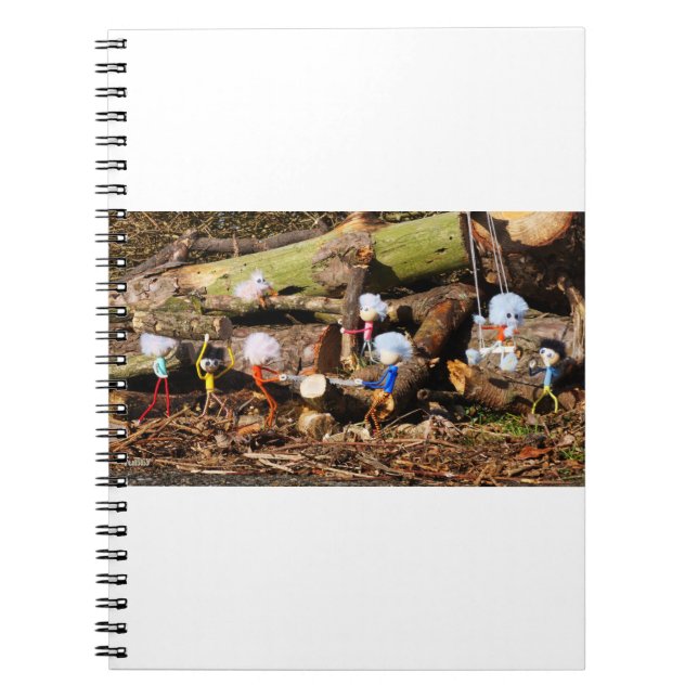 Fubby's working in their sawmill. notebook (Front)