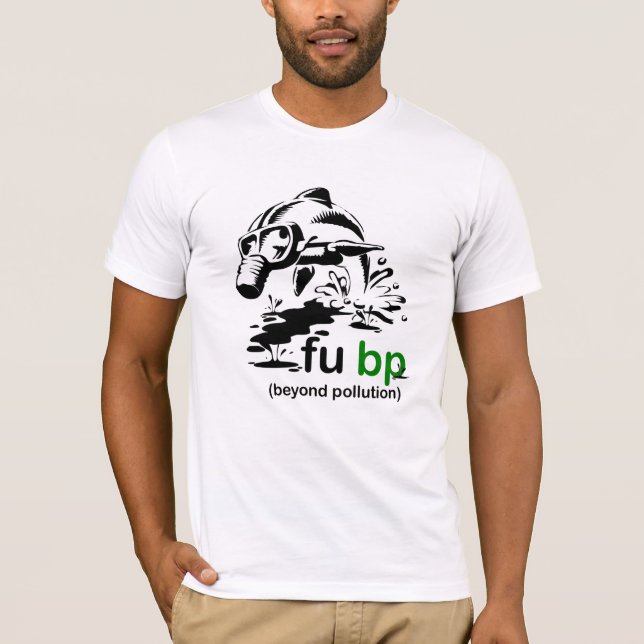 fubp Oil Spill Dolphin T-Shirt (Front)