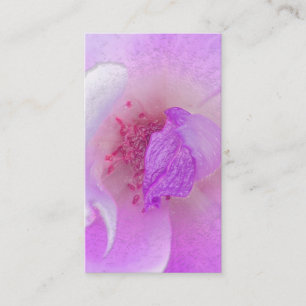 *~* Fuchia Pink Lavender Violet Rose Floral Spa Business Card