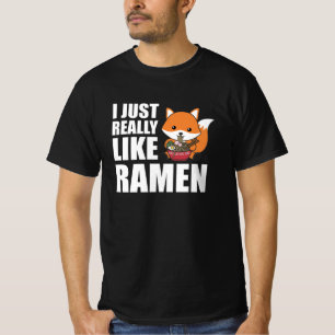 Fuchs I Just Really Like Ramen Sweet Kawaii Noodle T-Shirt