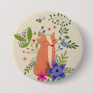 Fuchs im Wald 7.5 Cm Round Badge
