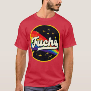 Fuchs Rainbow In Space Vintage Style T-Shirt